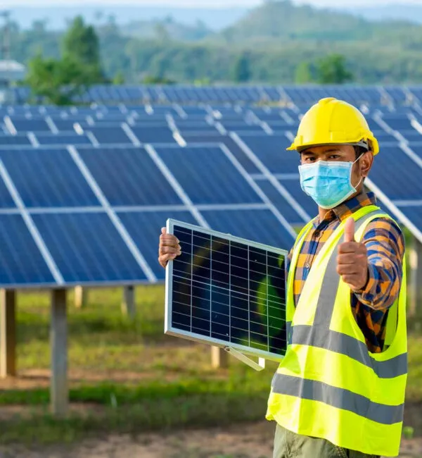 Commercial solar installation